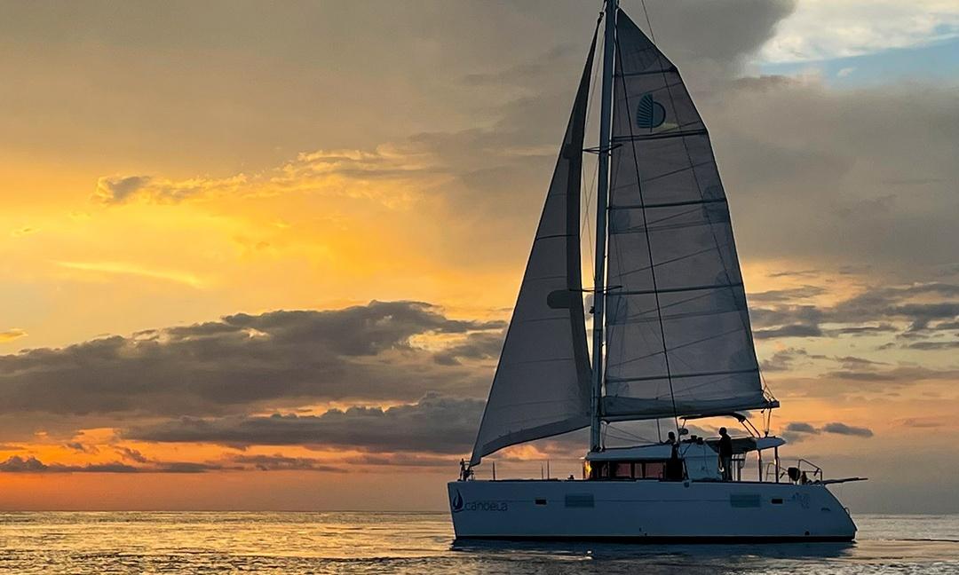 Cozumel sunset catamaran charter