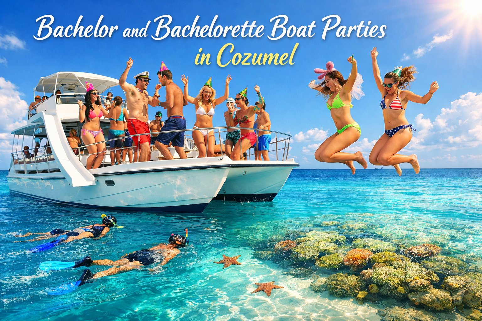 Bachelor and Bachelorette Boat Parties in Cozumel