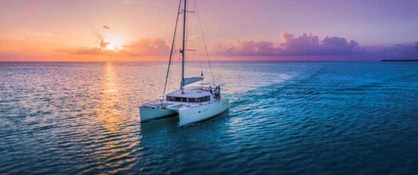 Lagoon 40 catamaran private charter sailing in Cozumel