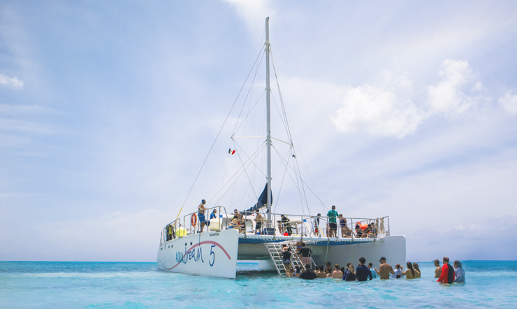 El Cielo catamaran snorkel tour Cozumel Kuza Beach Park