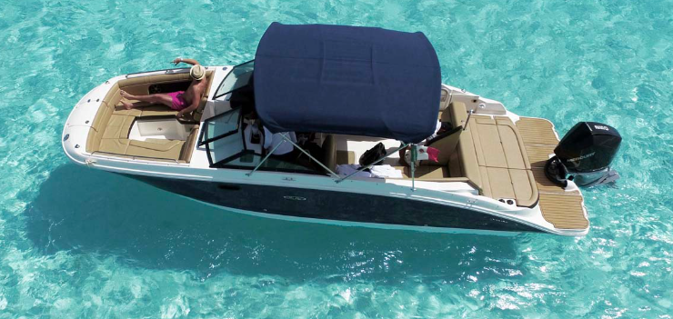 Sea Ray 28 boat charter in Cozumel Mexico private luxury boat rental